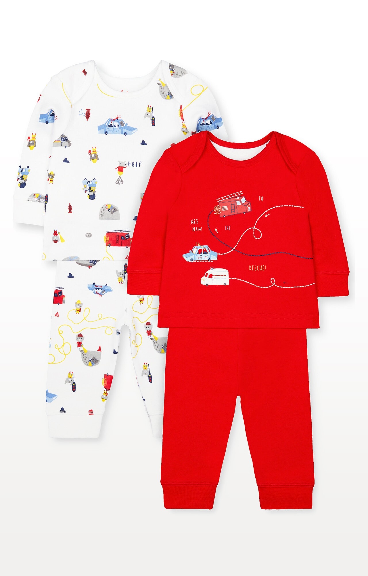 Mothercare | Rescue Animal Friends Pyjamas - Pack of 2 0