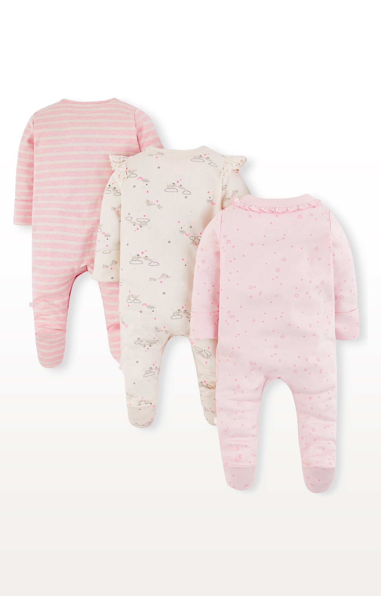 Mothercare | Mummy and Daddy Sleepsuits - Pack of 3 1