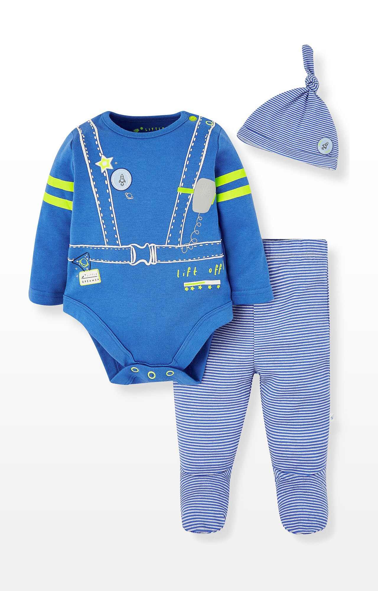 Space Bodysuit, Leggings and Hat Set