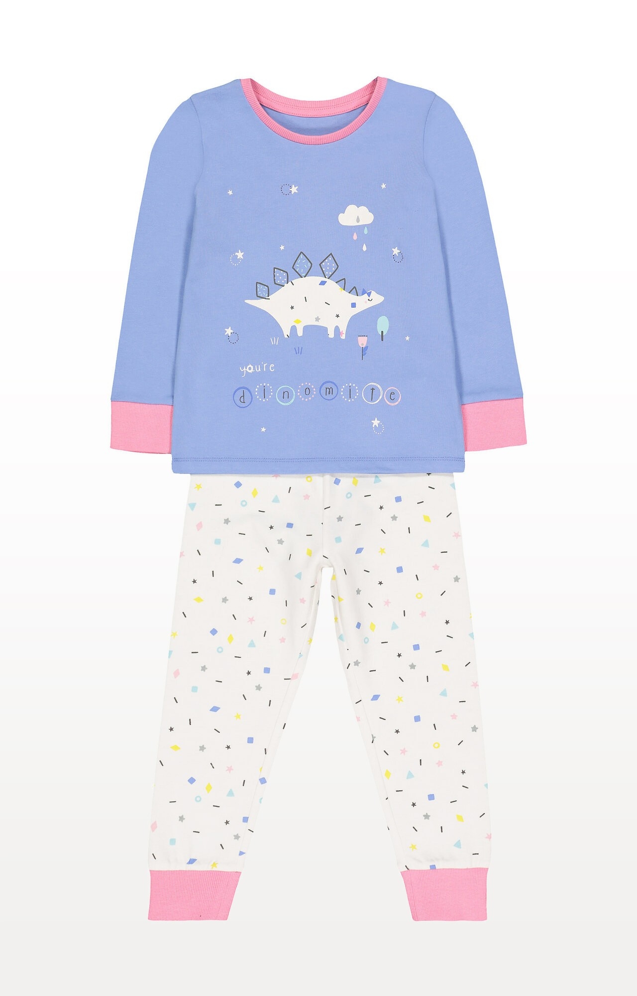 Mothercare | Blue Dinosaur Pyjamas 0