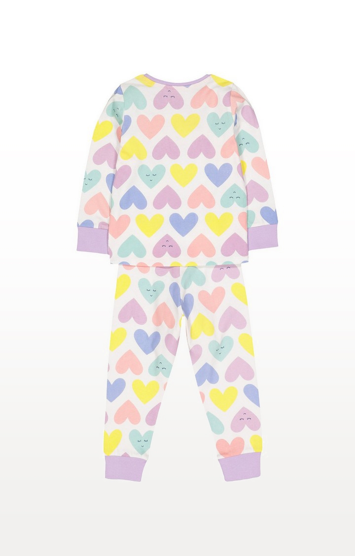 Mothercare | Multicolour Hearts Pyjamas 1