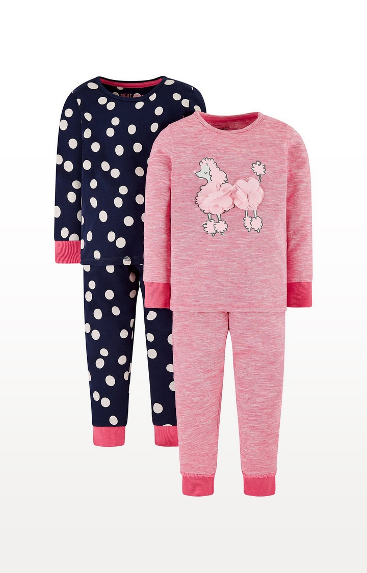 Mothercare | Spot And Poodle Pyjamas - 2 Pack 0
