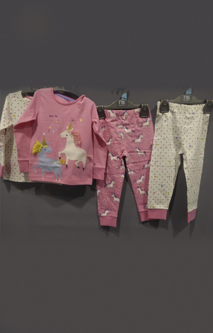 Mothercare | Pink Printed Twin Set - Pack of 2 0