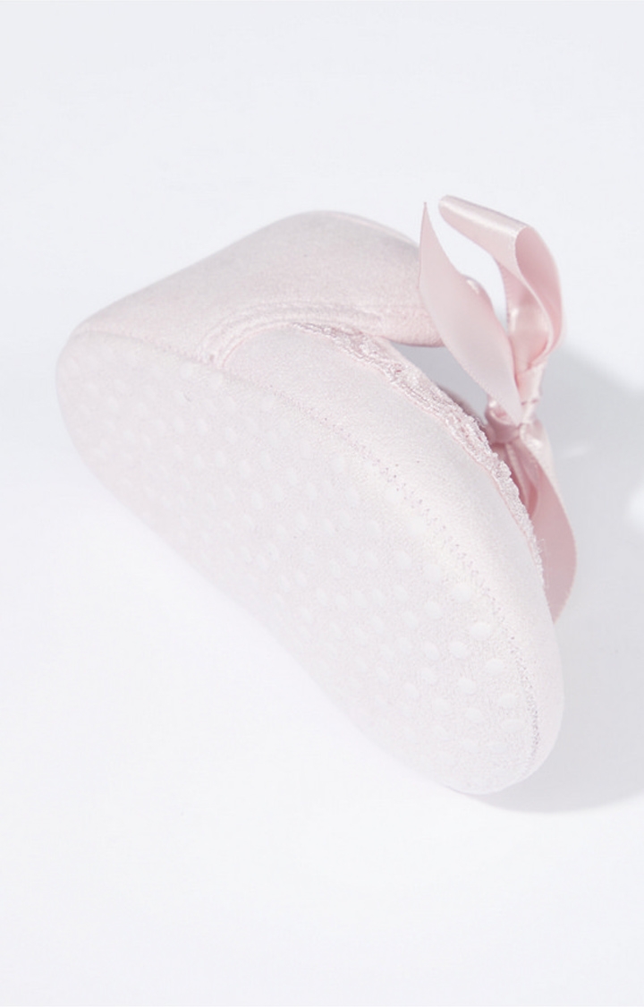 Mothercare | Pink Lace Pram Shoes 2