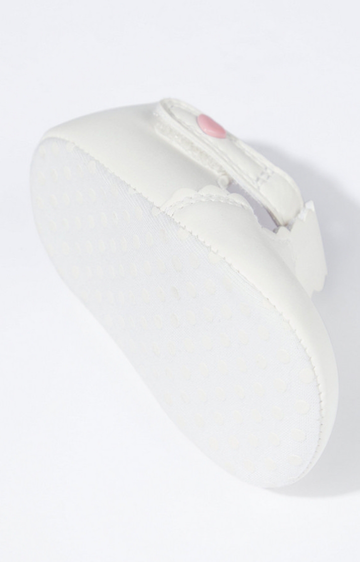 Mothercare | White T-Bar Pram Shoes 2
