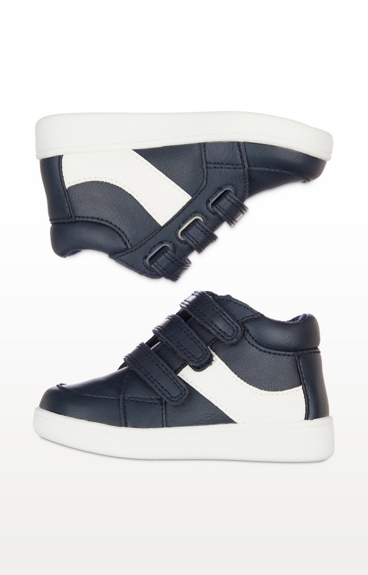 Mothercare | First Walker Navy Hi-Top Trainers 3