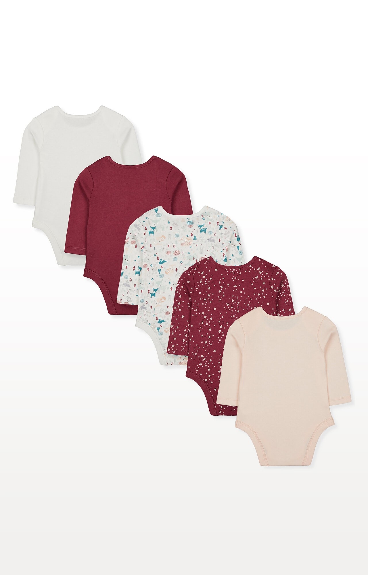 Mothercare | Winter Woodland Bodysuits - Pack of 5 1