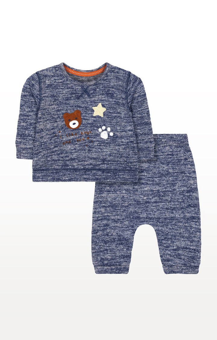 Blue Bear Sweat Top And Joggers Set