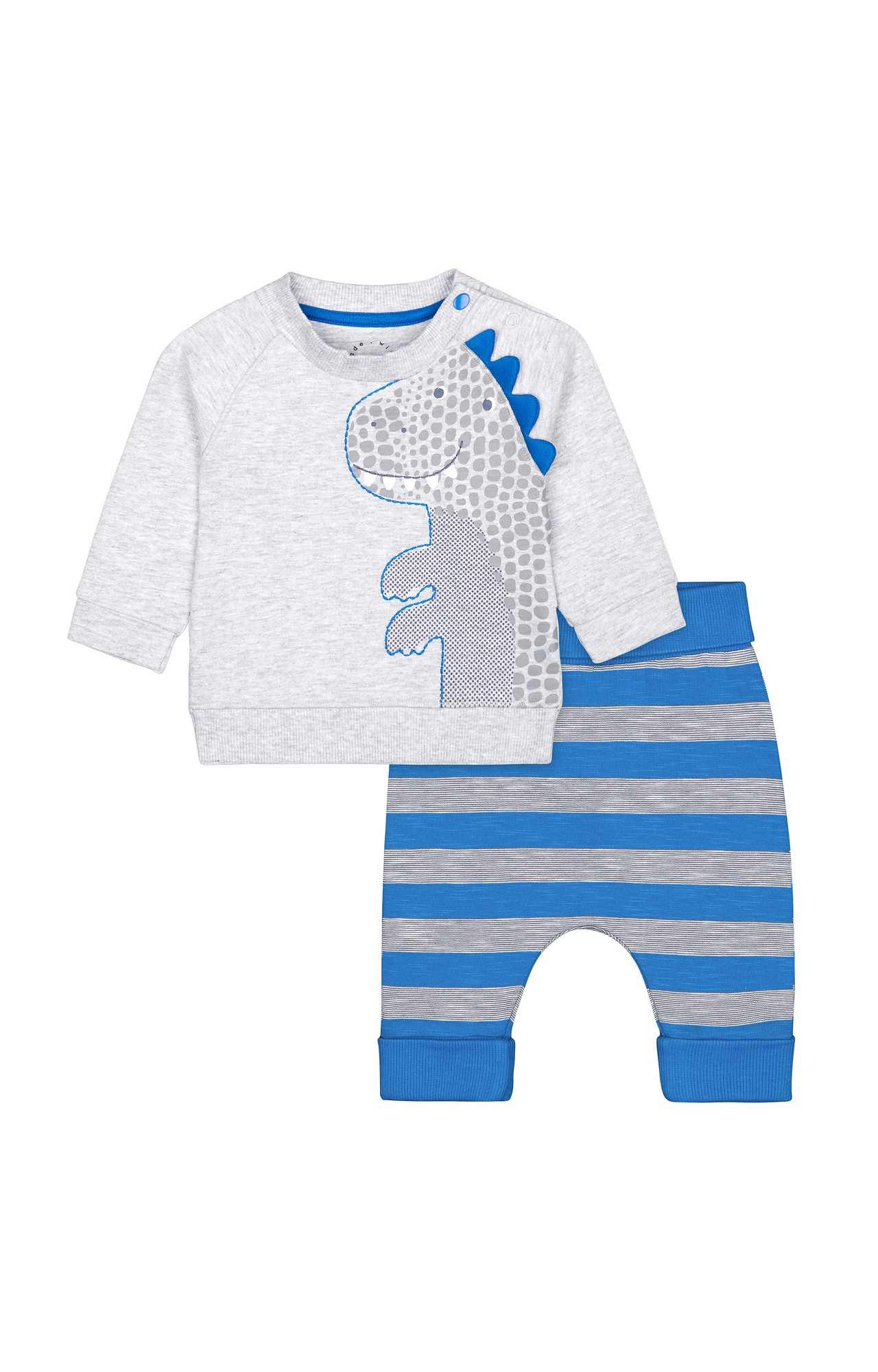 Blue Printed Twin Set