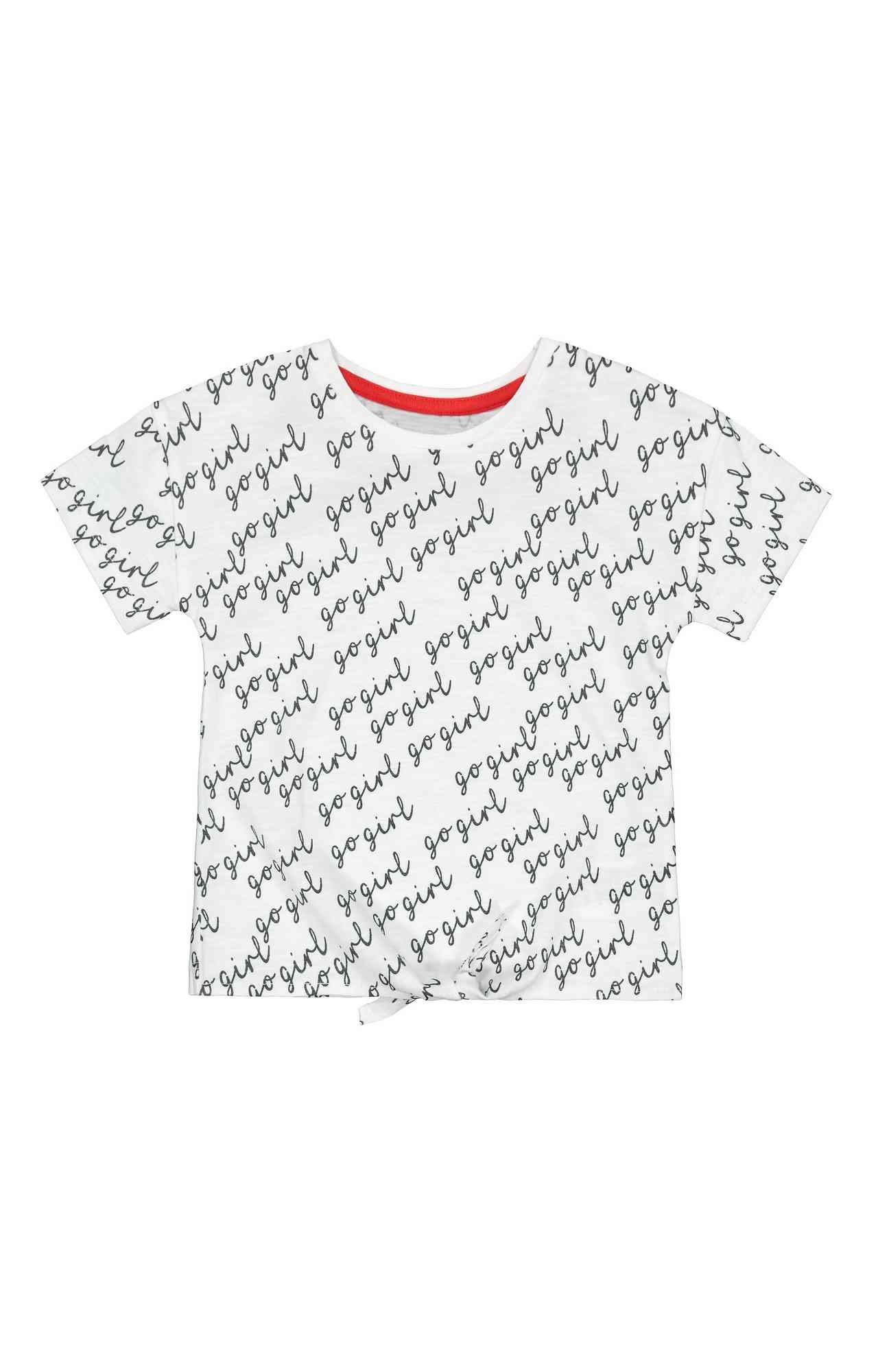 White Printed T-Shirt
