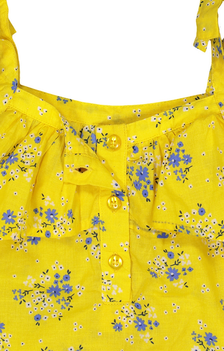 Mothercare | Yellow Ditsy Floral Frill Blouse 2