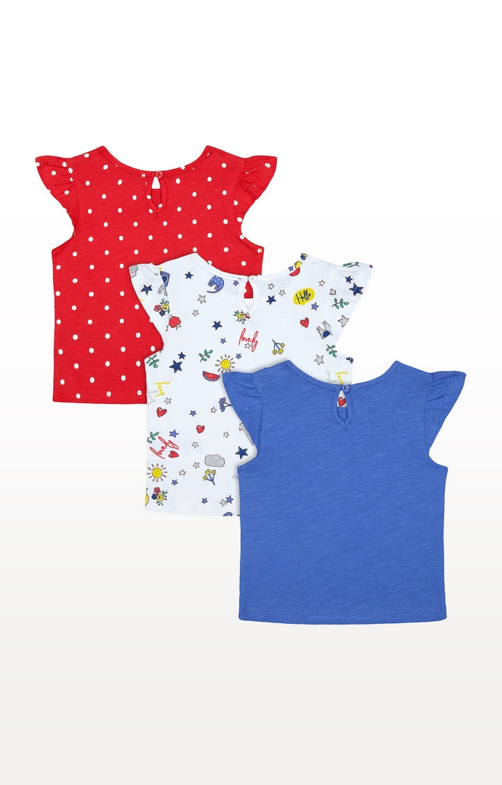 Mothercare | Colourful Keep Smiling Print T-Shirts - 3 Pack 1