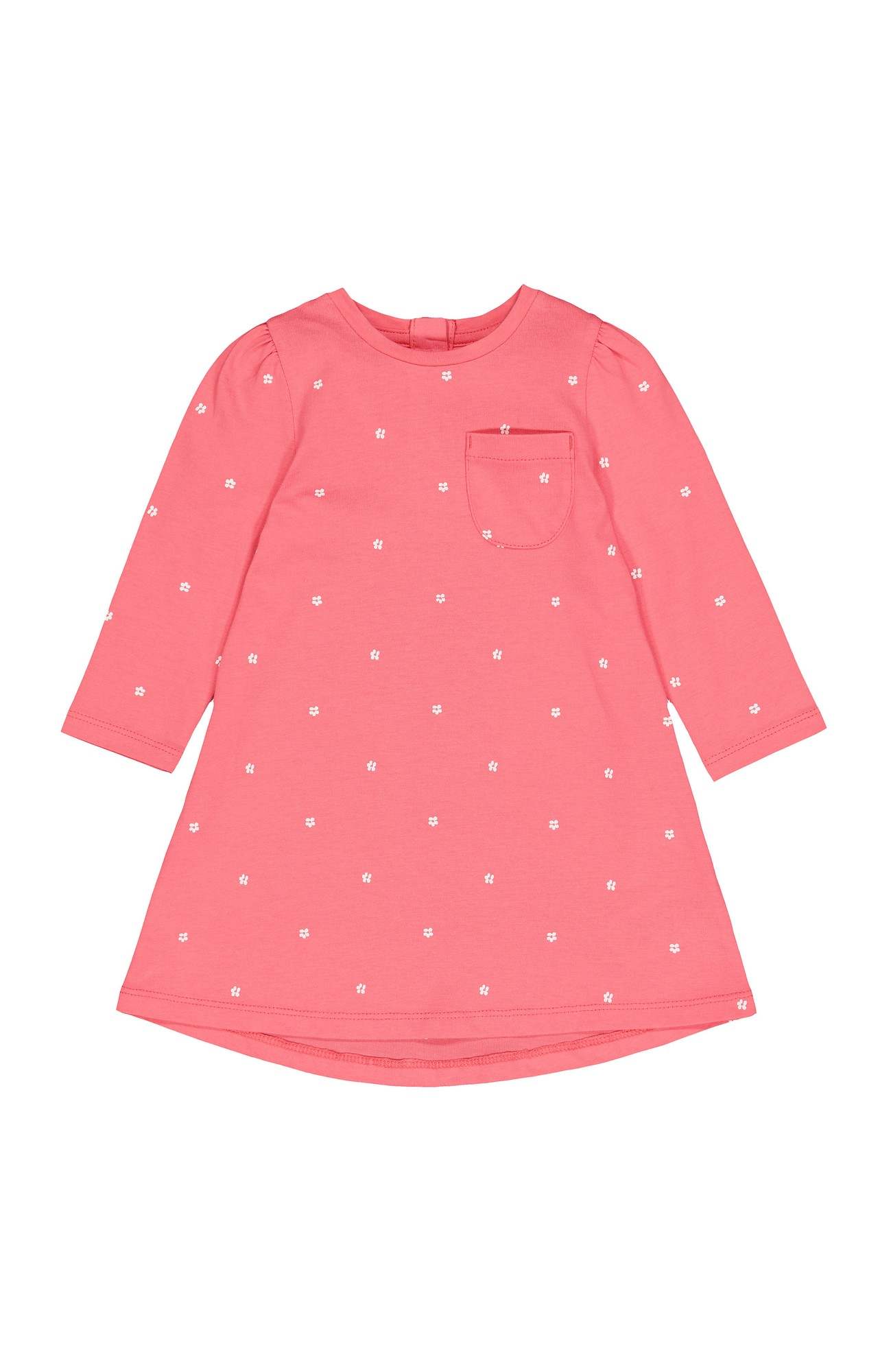 Coral Printed Dress
