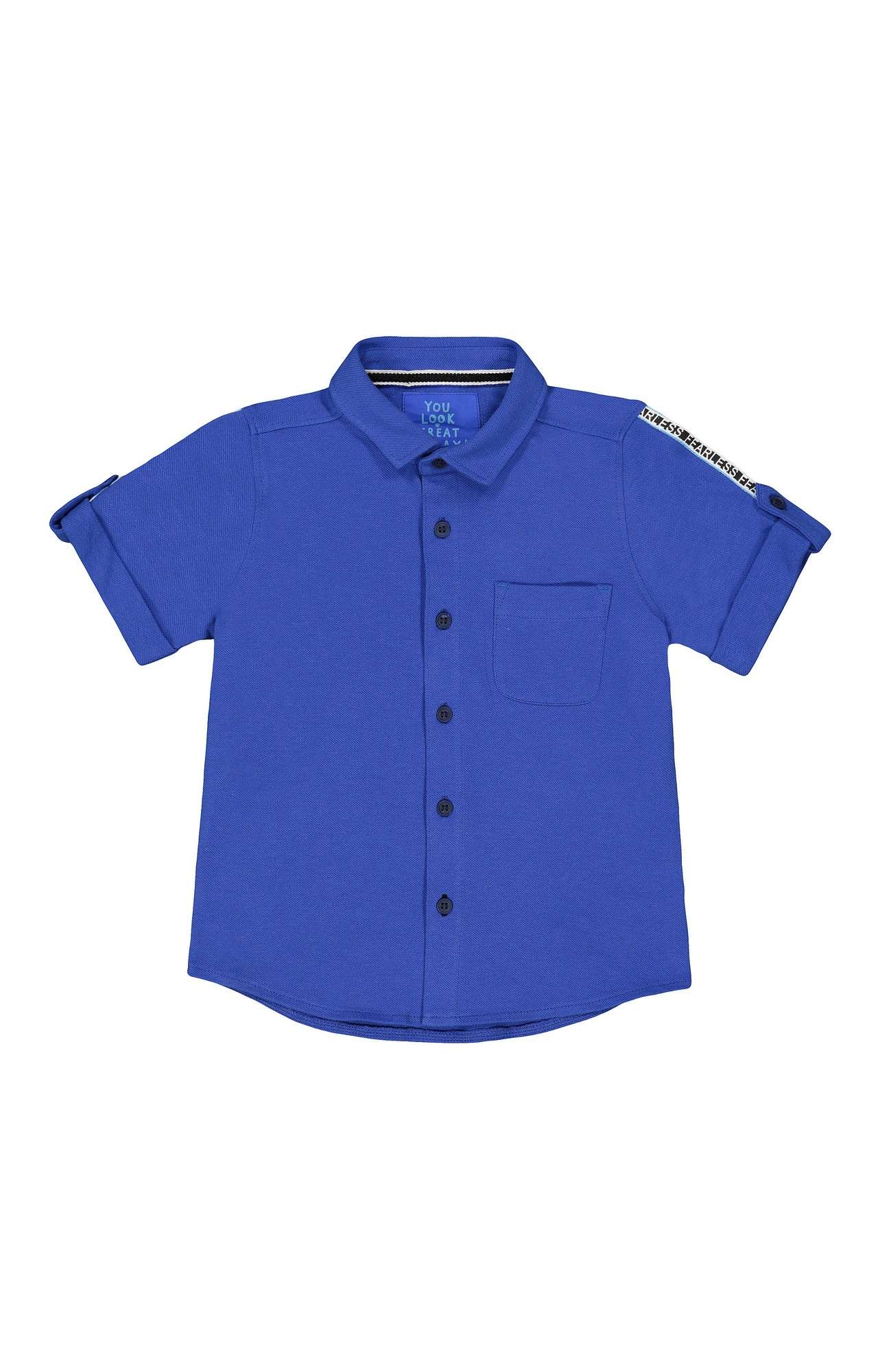 Blue Solid Shirt