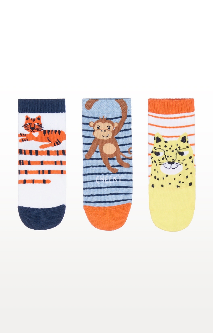 Mothercare | Jungle Animals Socks - 3 Pack 0