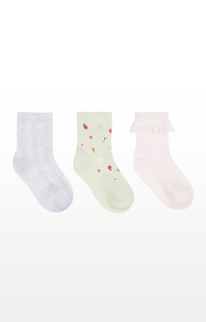 Mothercare | Pink Frilly Socks - 3 Pack 0
