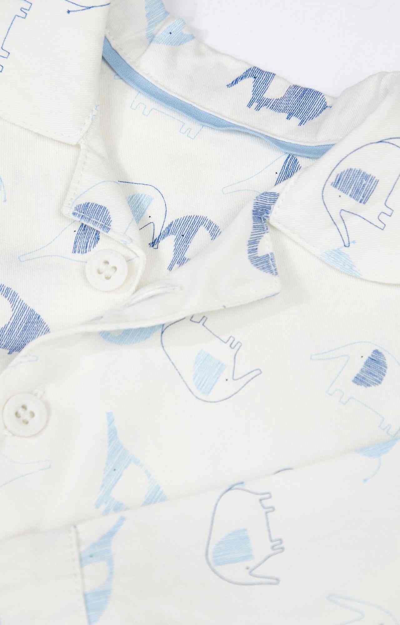 White Printed Nightwear Set