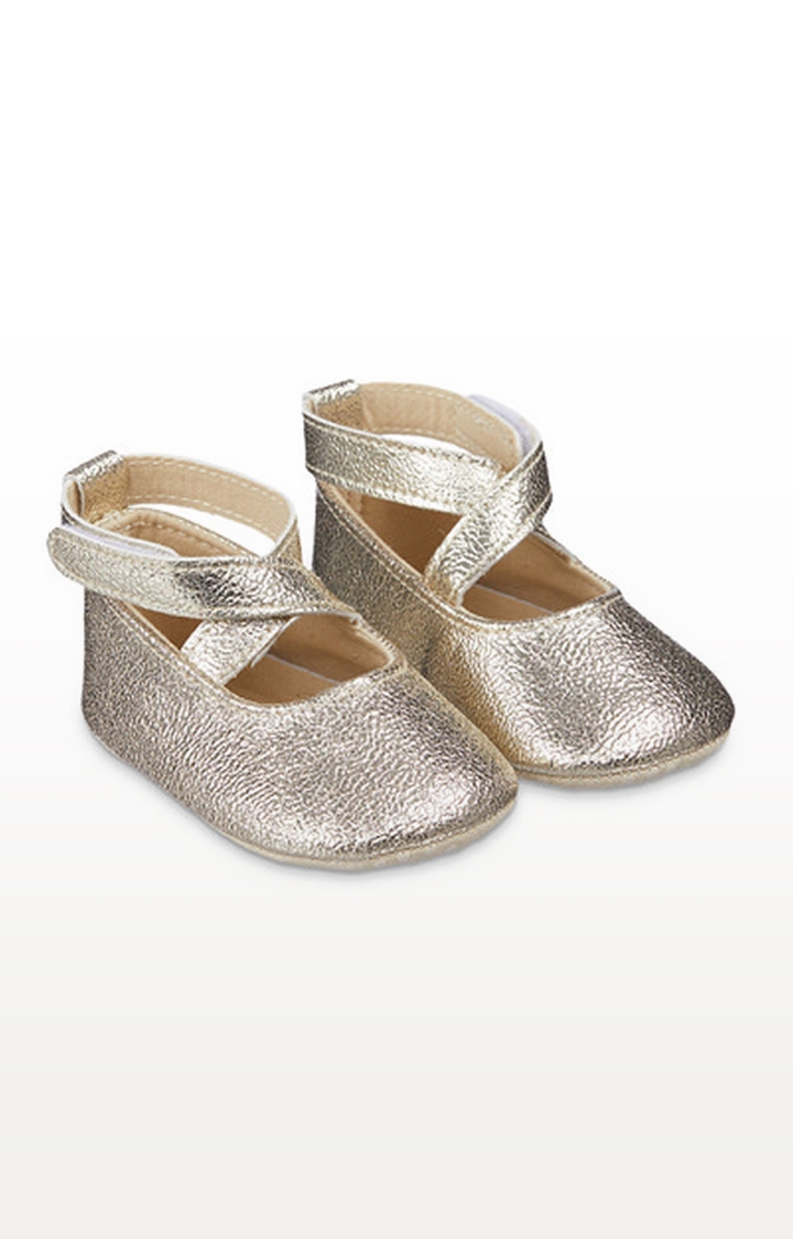 Mothercare | Sparkly Gold Ballerina Pram Shoe 0