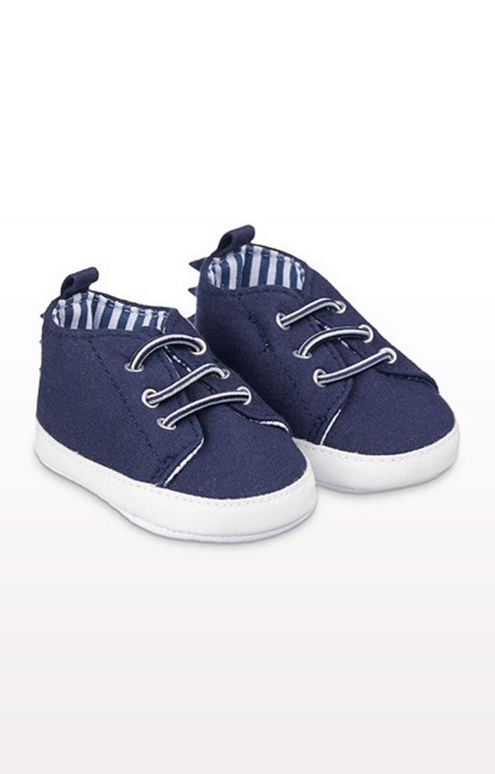 Navy Dino Pram Shoes