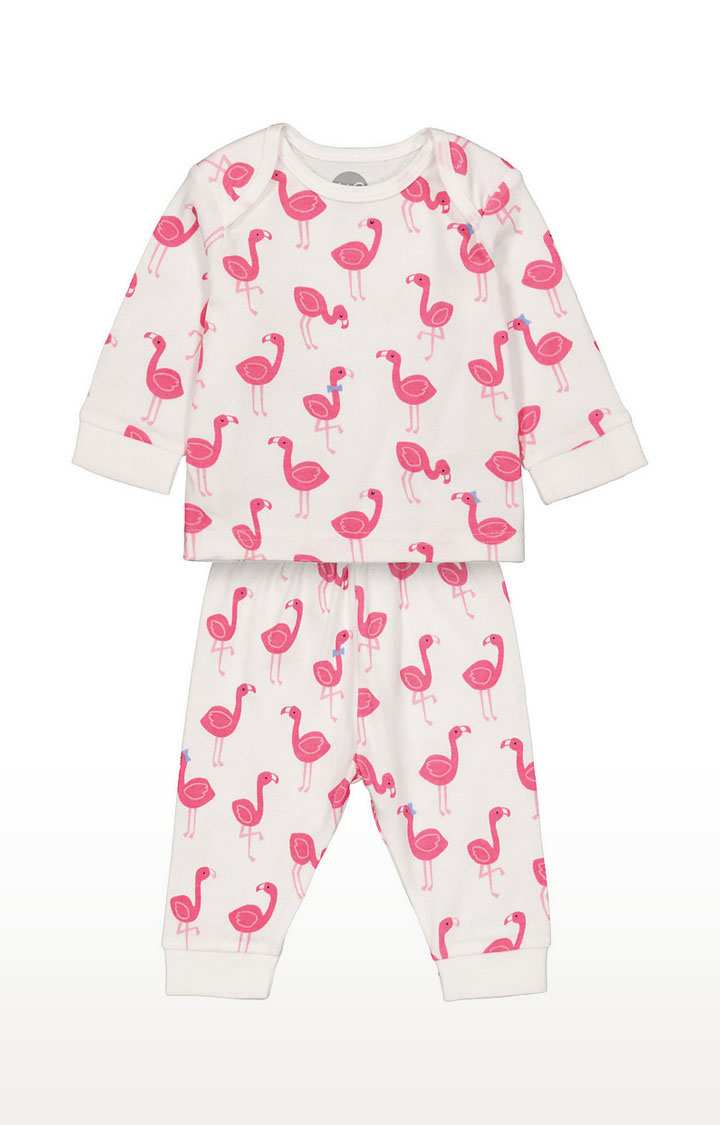 Girls Full Sleeve Pyjama Set - Multicoloured