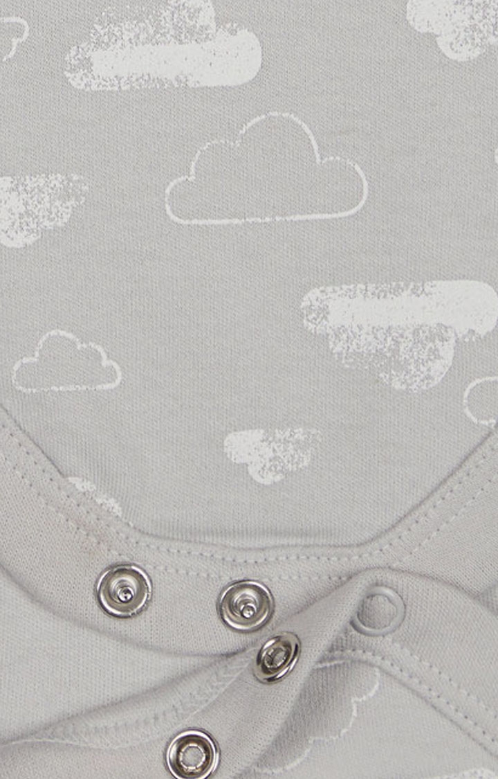 Mothercare | Unisex Half Sleeve Bodysuit - Printed Grey 2
