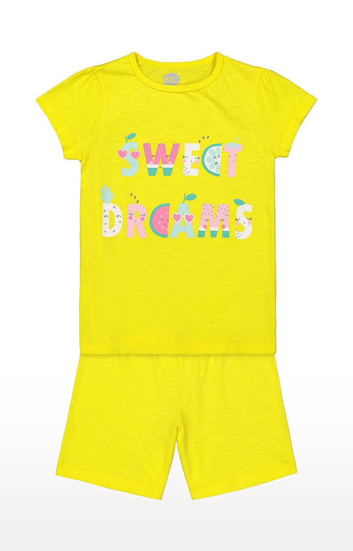 Girls Shortie Set - Yellow