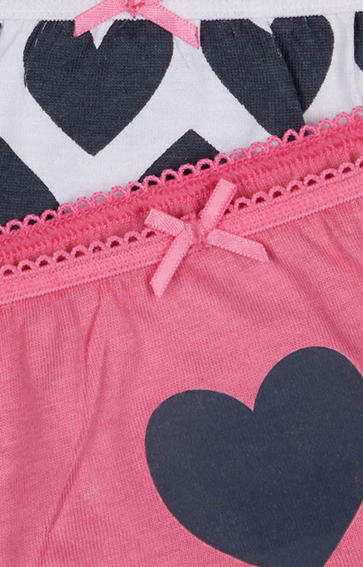 Pink and White Printed Panties - Pack of 2