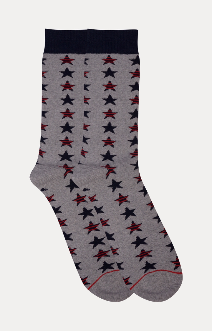 Soxytoes | Grey Printed Socks 1