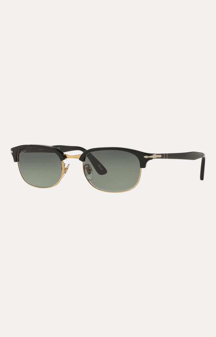 Persol Black Rectangle Sunglasses