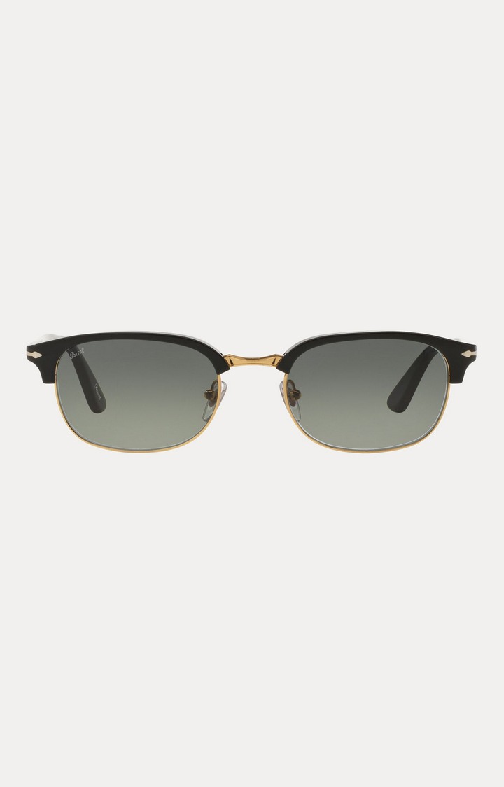Persol Black Rectangle Sunglasses