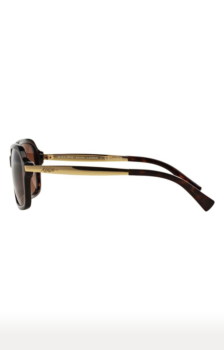 Eyeking Micro Rectangle Leopard Brown & Gold Frameless Sunglasses |  Hamilton Place