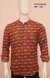 Red Printed Kurta