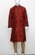 Ethnix By Raymond Medium Red Kurta With Churidar