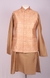 Ethnix By Raymond Rust Kurta With Bundi And Churidar