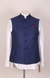 Blue Solid Bundi Jacket