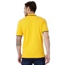 Yellow Taped Collar Slim Fit Pique Polo