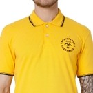 Yellow Taped Collar Slim Fit Pique Polo