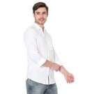 White Stripe Dobby Slim Fit Casual Shirt