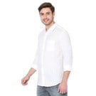 White Stripe Dobby Slim Fit Casual Shirt