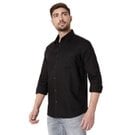 Black Dobby Slim Fit Casual Shirt