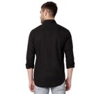 Black Dobby Slim Fit Casual Shirt