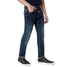 Denim Deluxe Stretch Super Slim Fit Dark Indigo Blue Jeans
