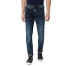 Denim Deluxe Stretch Super Slim Fit Dark Indigo Blue Jeans