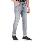 Denim Deluxe Stretch Skinny Fit Light Grey Jeans