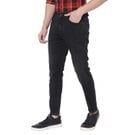 Denim Deluxe Stretch Ankle Length Black Jeans