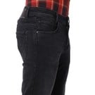Denim Deluxe Stretch Ankle Length Black Jeans