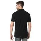 Black Slim Fit Panelled Sleeve Polo