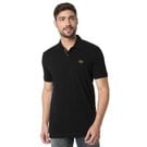 Black Slim Fit Panelled Sleeve Polo