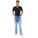 Mufti Mid Blue Super Slim Fit Original Stretch Jeans