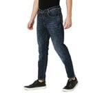 Mufti Blue Black Ankle Length Original Stretch Jeans